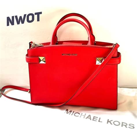 NWOT MICHAEL KORS Medium Karla East West Satchel